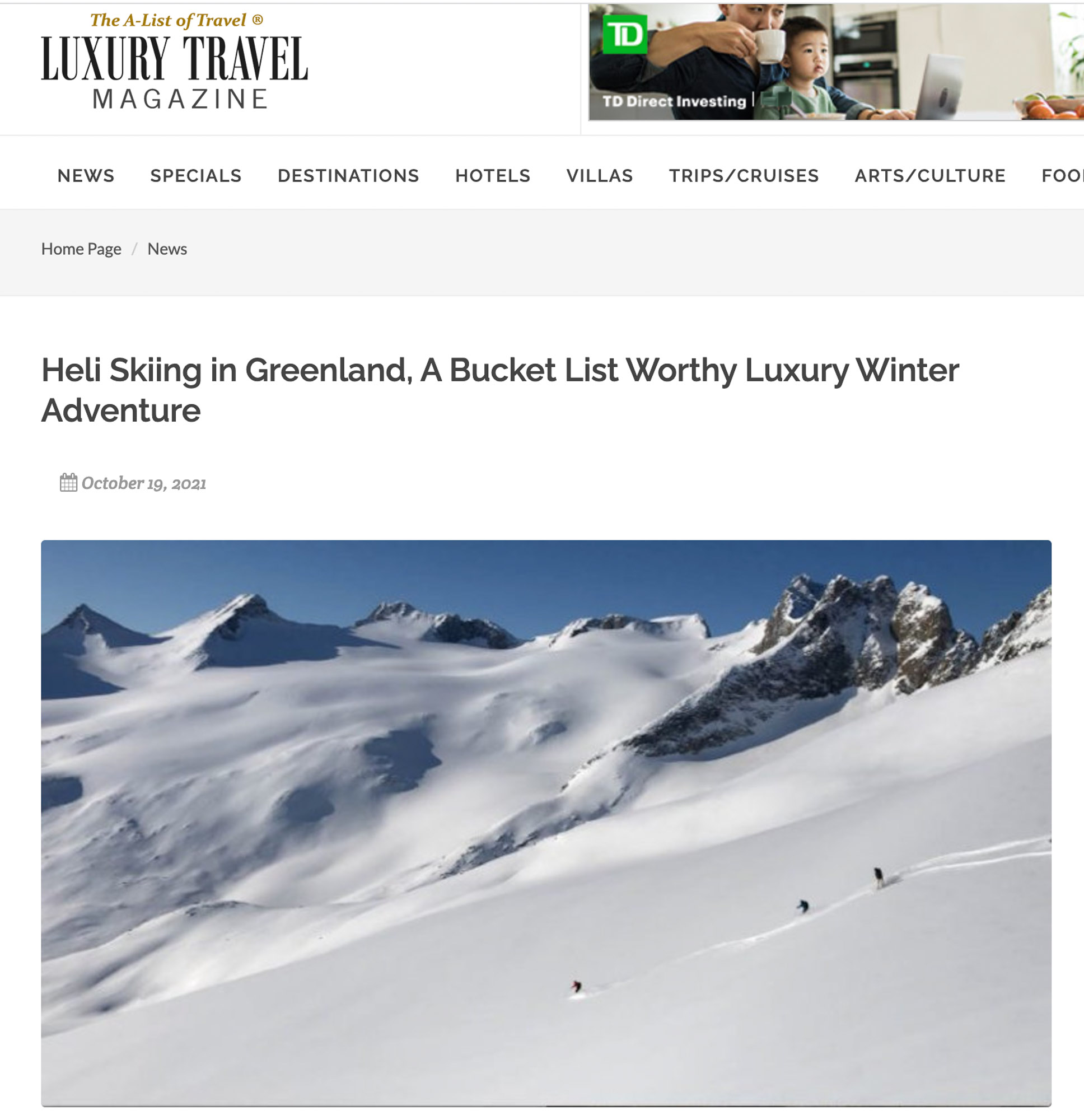 Luxury Travel Magazine 